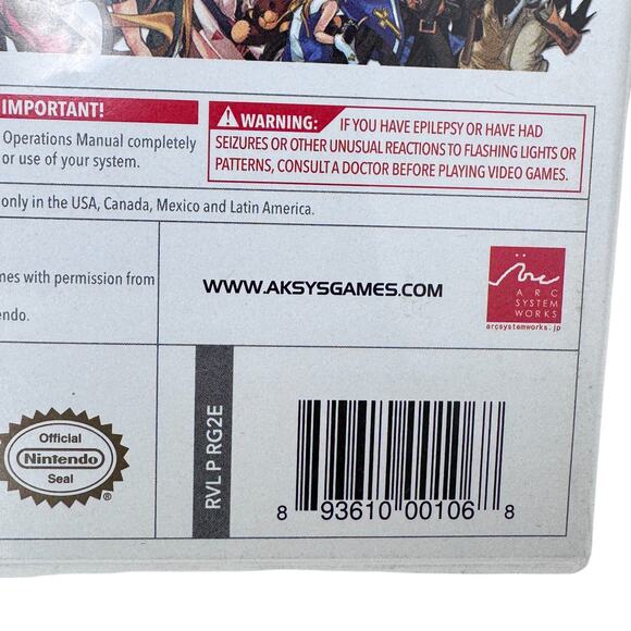 Guilty Gear XX Accent Core - Nintendo Wii Video‎ Game Let's Rock Heaven or Hell! - Picture 6 of 6